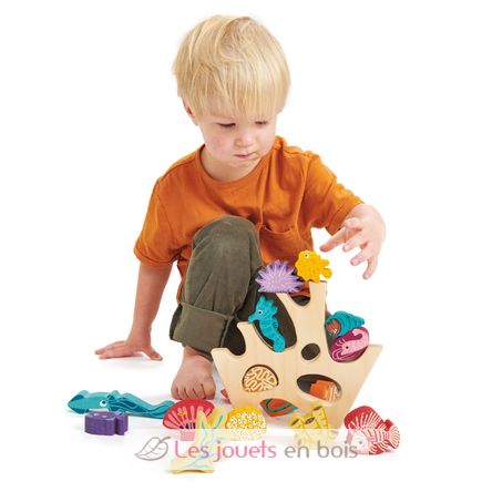 Stapelspiel Korallenriff TL8410 Tender Leaf Toys 7