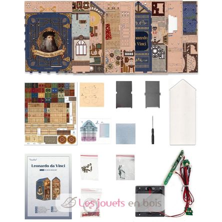 Book Nook Leonardo da Vinci T-TQ135 Tonecheer 8