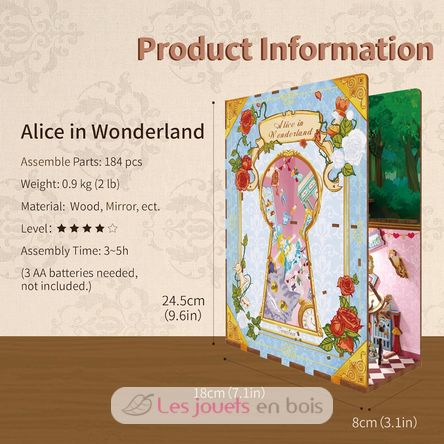 Book Nook Alice im Wunderland T-TQ128 Tonecheer 4