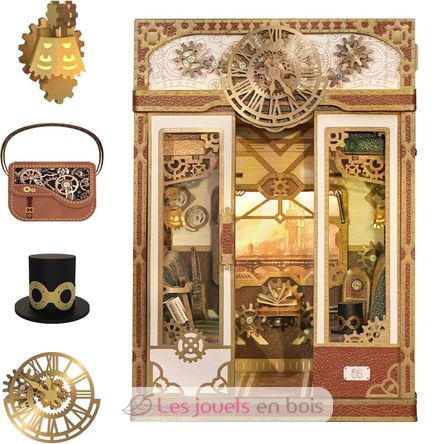 Book Nook Infinity Train Steam-Fantasy T-TQ442 Tonecheer 1