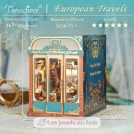 Book Nook Infinity Train Reisen in Europa T-TQ443 Tonecheer 3