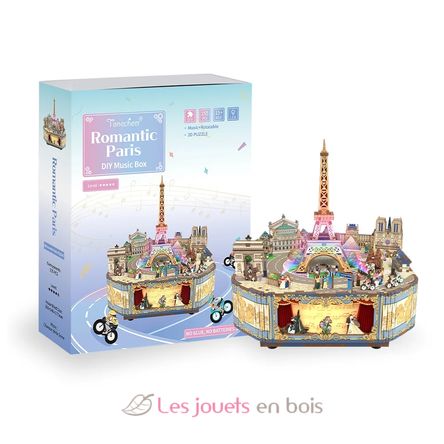 3D-Puzzle Spieluhr Romantisches Paris T-TQ036 Tonecheer 10
