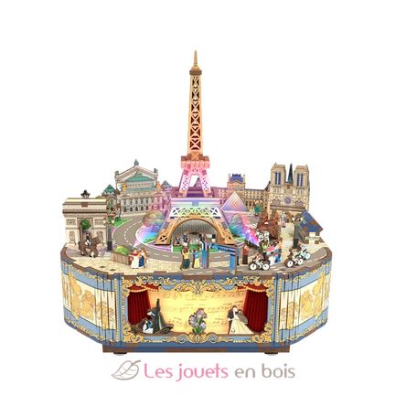 3D-Puzzle Spieluhr Romantisches Paris T-TQ036 Tonecheer 1