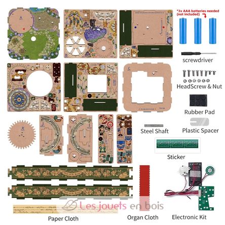 3D-Puzzle Spieluhr Romantisches Paris T-TQ036 Tonecheer 9
