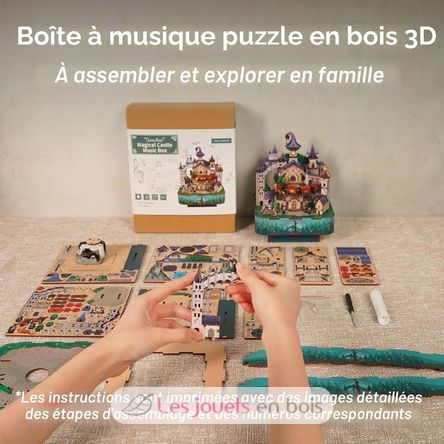 3D-Puzzle Spieluhr Zauberschloss T-TQ064 Tonecheer 5