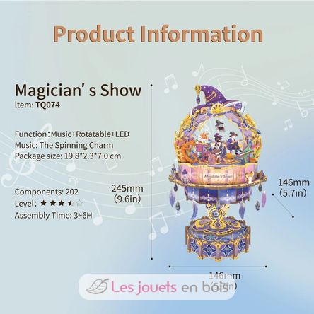 3D-Puzzle Spieluhr Magiershow T-TQ074 Tonecheer 5