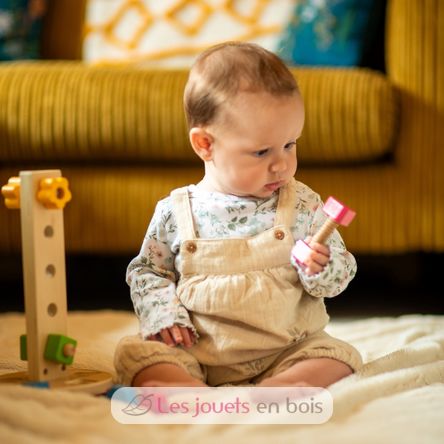 Schrauben und Muttern Turm BJ37002 Bigjigs Toys 6