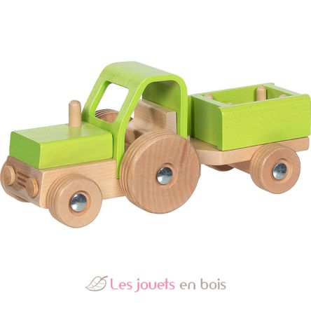 Traktor mit Anhänger grün GK55838 Goki 1