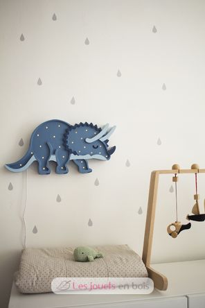 Triceratops-Nachtlampe Blau LL049-360 Little Lights 2