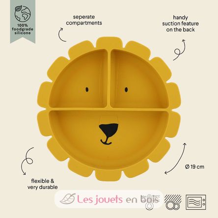 Silikon-Esslernteller mit Saugnapf Mr Lion TX-96-429 Trixie 3