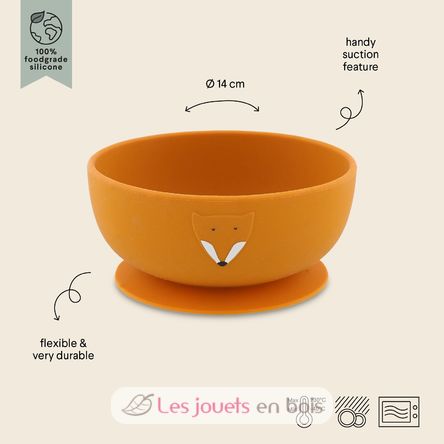Silikon-Schüssel mit Saugnapf Mr Fox TX-96-446 Trixie 2