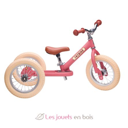 Trybike Laufrad 2-in-1 Stahl matte rosa TBS-3-PNKM-VIN Trybike 2