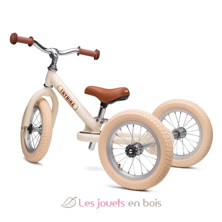 Trybike Laufrad 2-in-1 Stahl matte Creme TBS-3-CRM-VIN Trybike 2