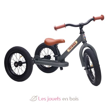 Trybike Laufrad 2-in-1 Stahl matt grau TBS-3-ANTM Trybike 1