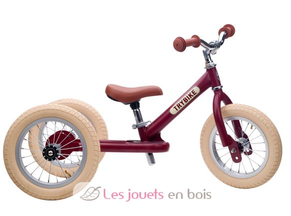 Trybike Laufrad 2-in-1 Stahl matt rot TBS-3-REDM-VIN Trybike 3