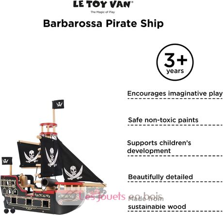 Piratenschiff Barbarossa LTV246-3113 Le Toy Van 7