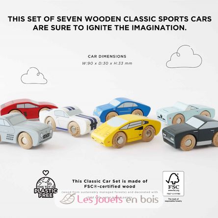 Klassische Holzsportwagen TV445 Le Toy Van 3