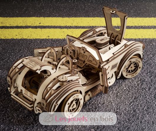 Cobra Drift Rennwagen Mechanische Modell Bausatz U-70161 Ugears 5