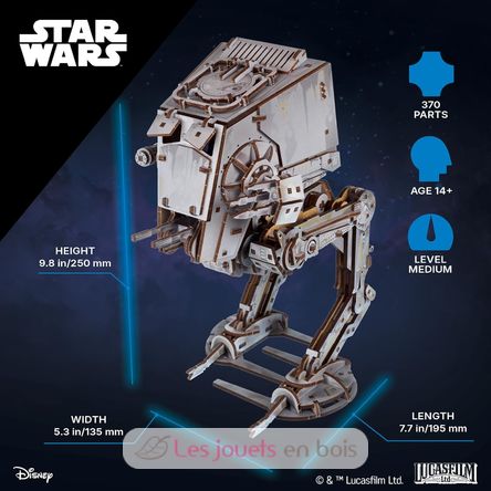Star Wars AT-ST Walker Mechanische Modell Bausatz U-70268 Ugears 2