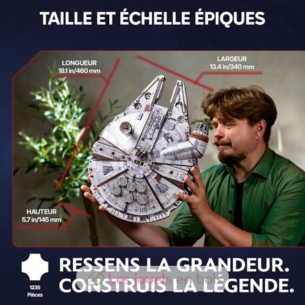 Millennium Falke Mechanische Modell Bausatz U-70271 Ugears 3