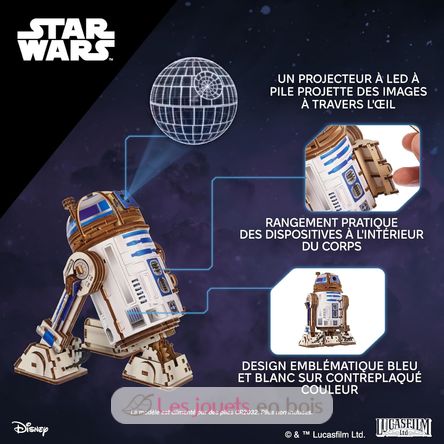 R2-D2 Star Wars Mechanische Modell Bausatz U-70272 Ugears 8
