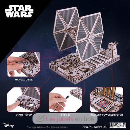 Star Wars TIE Fighter Mechanische Modell Bausatz U-70270 Ugears 3