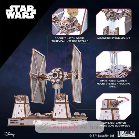 Star Wars TIE Fighter Mechanische Modell Bausatz U-70270 Ugears 4