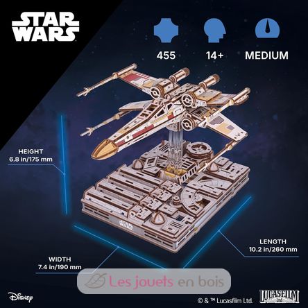 X-Wing von Luke Skywalker Mechanische Modell Bausatz U-70269 Ugears 2