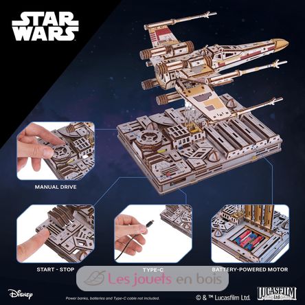 X-Wing von Luke Skywalker Mechanische Modell Bausatz U-70269 Ugears 3