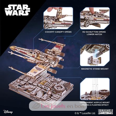 X-Wing von Luke Skywalker Mechanische Modell Bausatz U-70269 Ugears 4