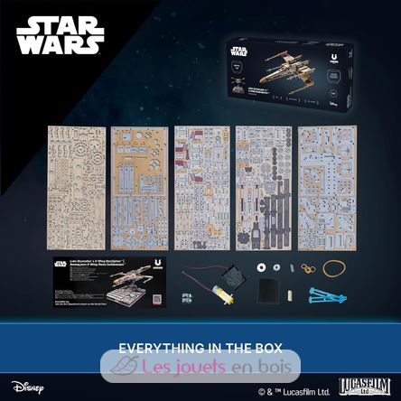 X-Wing von Luke Skywalker Mechanische Modell Bausatz U-70269 Ugears 6