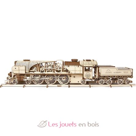 V-Express Dampflokomotive Mechanische Modell Bausatz U-70058 Ugears 3