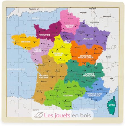 Karte der Regionen Frankreichs UL-3971 Ulysse 3