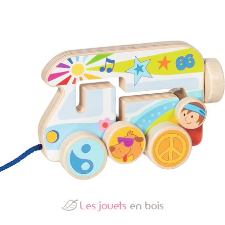 Ziehfahrzeug Camper Van GK54839 Goki 3