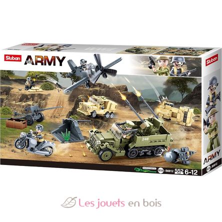 Army WWII - Schlacht-Set 552 Teile SL-M38-B0812 Sluban 1