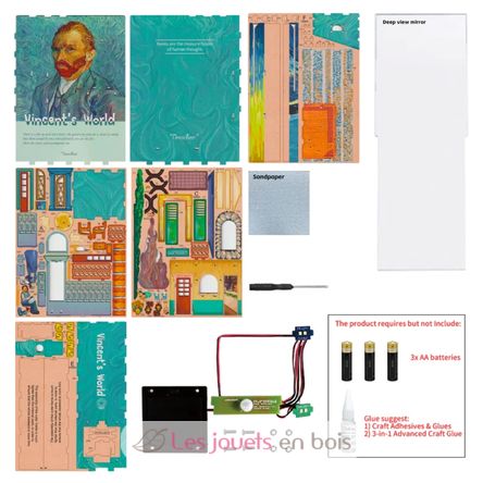 Book Nook Vincents Welt T-TQ113 Tonecheer 10