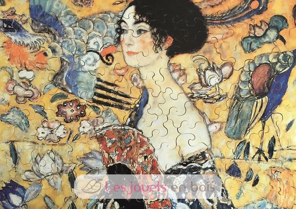 Dame Mit Faecher von Klimt K515-100 Puzzle Michele Wilson 1