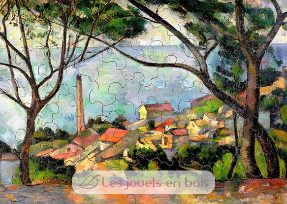 Blick auf das Meer bei L'Estaque by Cézanne K531-50 Puzzle Michele Wilson 1