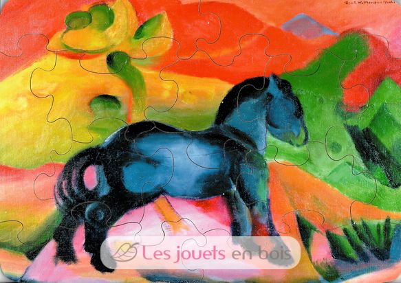 Blaues Pferd von Franz Marc K60-12 Puzzle Michele Wilson 1