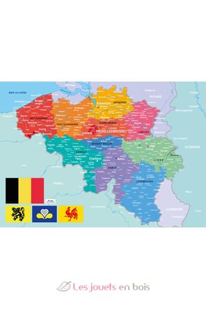 Karte von Belgien W83-24 Puzzle Michele Wilson 3