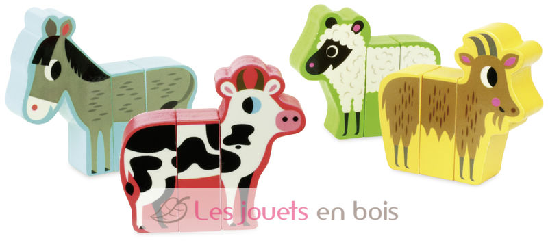 Rigol'animo Bauernhof Ingela P. Arrhenius 12 Teile aimantés.vilac 7702