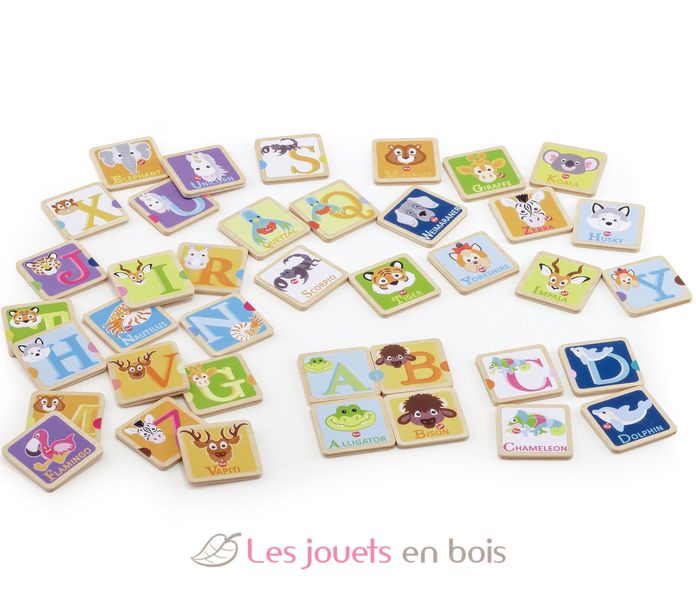 Memory Buchstaben - Sevi 88013 - hölzernes Lernspiel