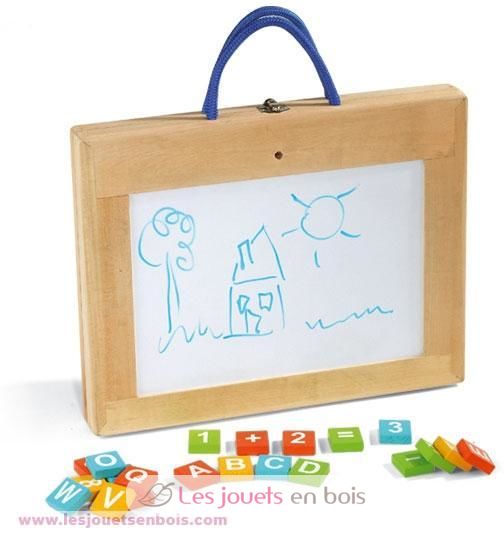 Baby Lernspielzeug Staffelei Magnetic Doodle Kinder aus Holz Zeichnung Tafe G2G9 